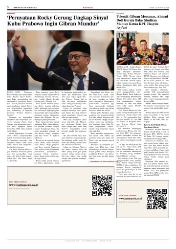 Halaman 5 Harian Aceh Indonesia edisi Senin, 12 Oktober 2026