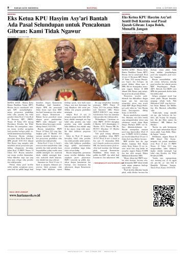 Halaman 8 Harian Aceh Indonesia edisi Senin, 12 Oktober 2026