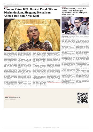 Halaman 10 Harian Aceh Indonesia edisi Senin, 12 Oktober 2026
