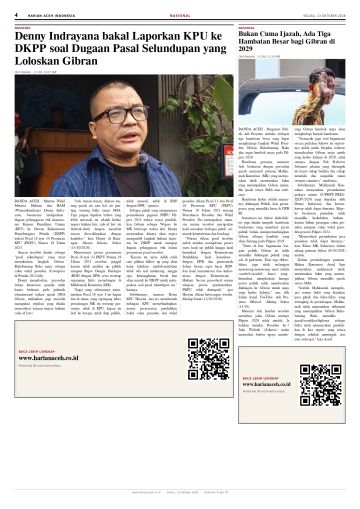 Halaman 4 Harian Aceh Indonesia edisi Selasa, 13 Oktober 2026