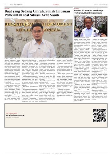 Halaman 7 Harian Aceh Indonesia edisi Selasa, 13 Oktober 2026