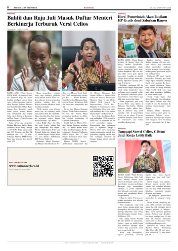 Halaman 8 Harian Aceh Indonesia edisi Selasa, 13 Oktober 2026