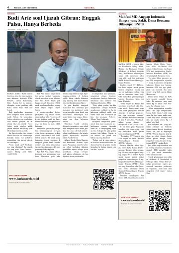 Halaman 4 Harian Aceh Indonesia edisi Rabu, 14 Oktober 2026
