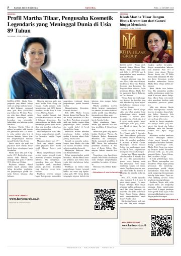 Halaman 5 Harian Aceh Indonesia edisi Rabu, 14 Oktober 2026