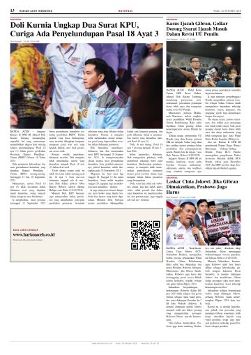 Halaman 13 Harian Aceh Indonesia edisi Rabu, 14 Oktober 2026