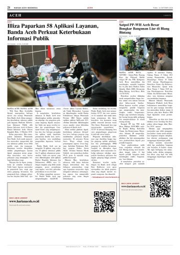 Halaman 21 Harian Aceh Indonesia edisi Rabu, 14 Oktober 2026