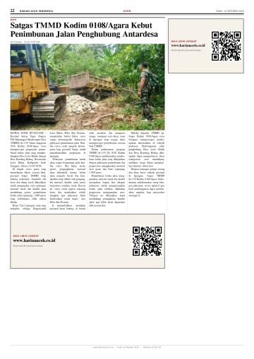 Halaman 22 Harian Aceh Indonesia edisi Rabu, 14 Oktober 2026