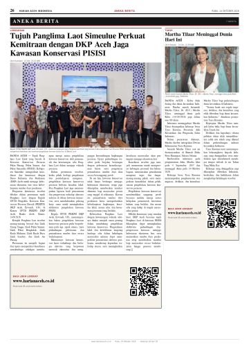 Halaman 26 Harian Aceh Indonesia edisi Rabu, 14 Oktober 2026