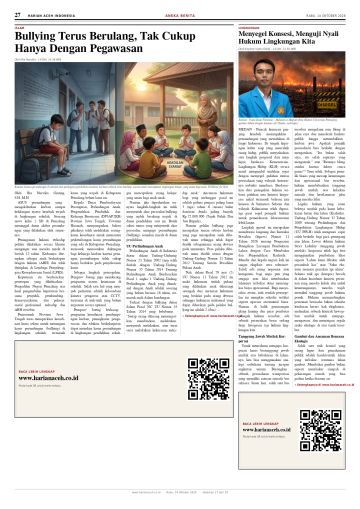 Halaman 27 Harian Aceh Indonesia edisi Rabu, 14 Oktober 2026