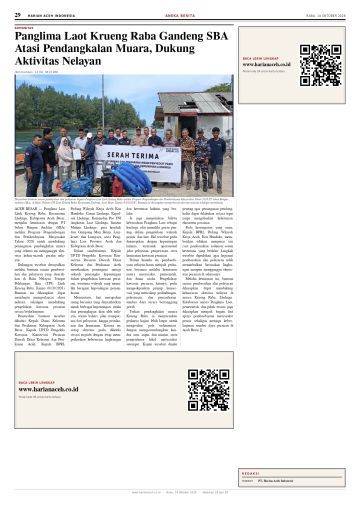 Halaman 29 Harian Aceh Indonesia edisi Rabu, 14 Oktober 2026