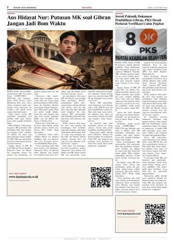 Halaman 5 Harian Aceh Indonesia edisi Kamis, 15 Oktober 2026