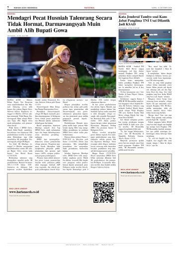 Halaman 7 Harian Aceh Indonesia edisi Kamis, 15 Oktober 2026