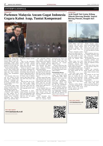Halaman 17 Harian Aceh Indonesia edisi Kamis, 15 Oktober 2026