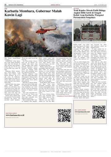 Halaman 21 Harian Aceh Indonesia edisi Kamis, 15 Oktober 2026