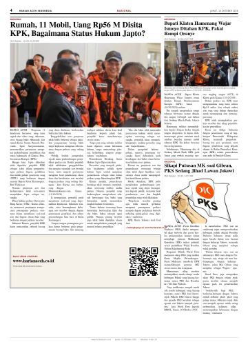Halaman 4 Harian Aceh Indonesia edisi Jumat, 16 Oktober 2026