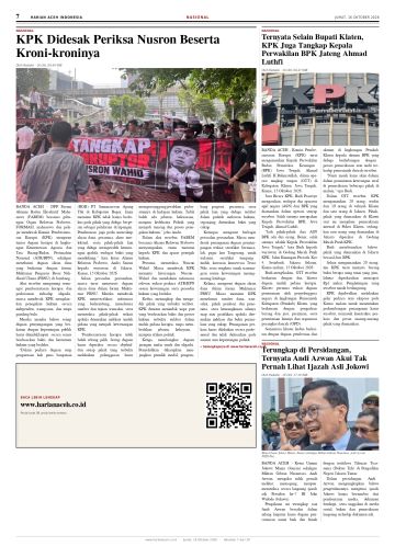 Halaman 7 Harian Aceh Indonesia edisi Jumat, 16 Oktober 2026