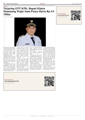 Halaman 11 Harian Aceh Indonesia edisi Jumat, 16 Oktober 2026