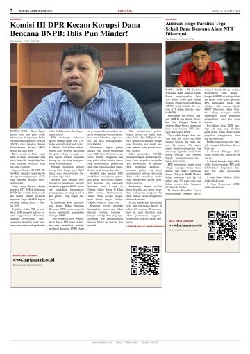 Halaman 7 Harian Aceh Indonesia edisi Sabtu, 17 Oktober 2026