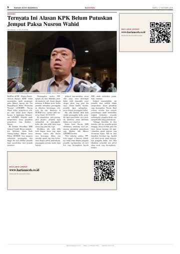 Halaman 9 Harian Aceh Indonesia edisi Sabtu, 17 Oktober 2026