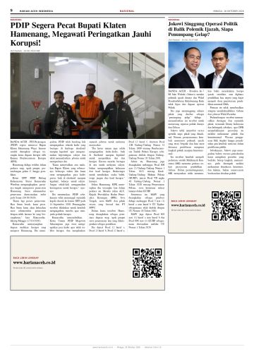Halaman 9 Harian Aceh Indonesia edisi Minggu, 18 Oktober 2026