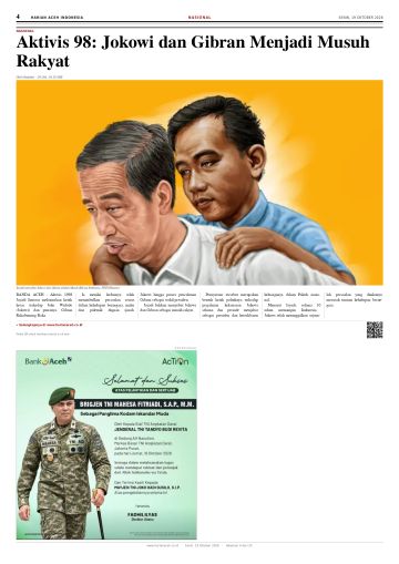 Halaman 4 Harian Aceh Indonesia edisi Senin, 19 Oktober 2026