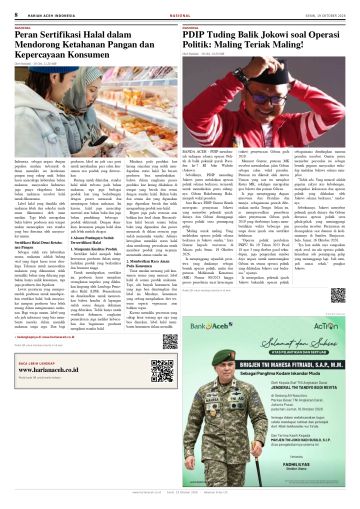 Halaman 8 Harian Aceh Indonesia edisi Senin, 19 Oktober 2026