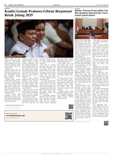 Halaman 9 Harian Aceh Indonesia edisi Senin, 19 Oktober 2026