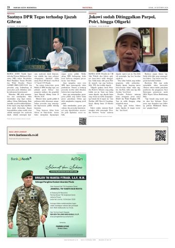 Halaman 21 Harian Aceh Indonesia edisi Senin, 19 Oktober 2026