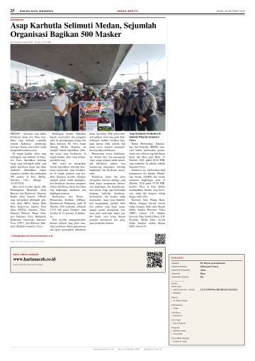Halaman 25 Harian Aceh Indonesia edisi Senin, 19 Oktober 2026