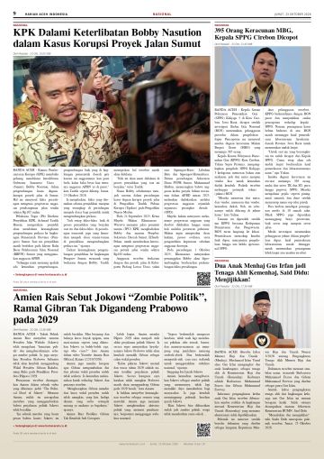 Halaman 9 Harian Aceh Indonesia edisi Jumat, 23 Oktober 2026