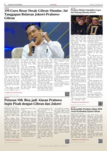 Halaman 5 Harian Aceh Indonesia edisi Minggu, 25 Oktober 2026