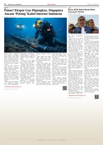 Halaman 23 Harian Aceh Indonesia edisi Senin, 26 Oktober 2026