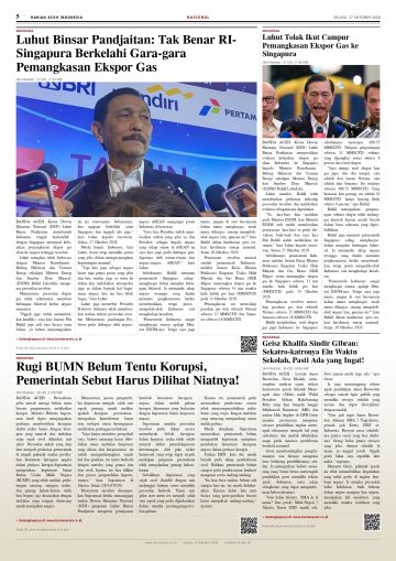 Halaman 5 Harian Aceh Indonesia edisi Selasa, 27 Oktober 2026