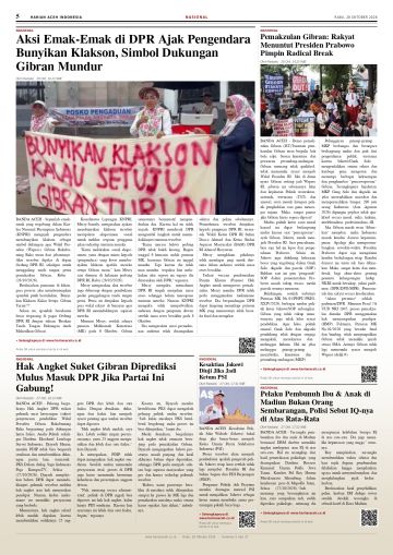Halaman 5 Harian Aceh Indonesia edisi Rabu, 28 Oktober 2026