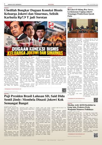 Halaman 7 Harian Aceh Indonesia edisi Rabu, 28 Oktober 2026
