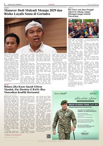 Halaman 8 Harian Aceh Indonesia edisi Rabu, 28 Oktober 2026