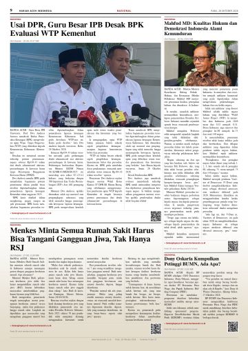Halaman 9 Harian Aceh Indonesia edisi Rabu, 28 Oktober 2026