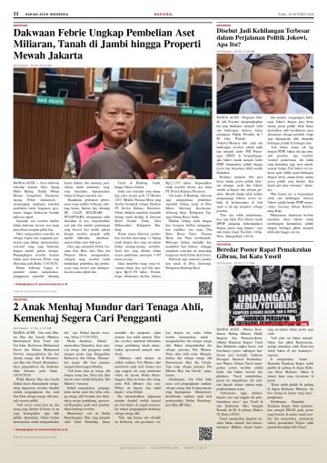 Halaman 11 Harian Aceh Indonesia edisi Rabu, 28 Oktober 2026