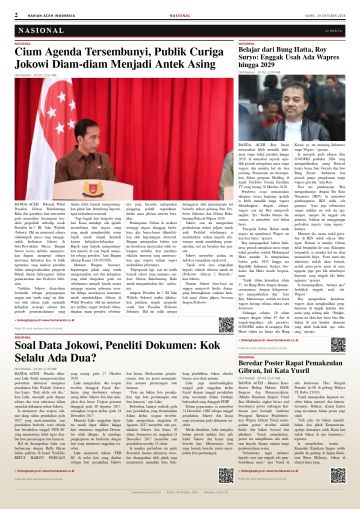 Halaman 2 Harian Aceh Indonesia edisi Kamis, 29 Oktober 2026