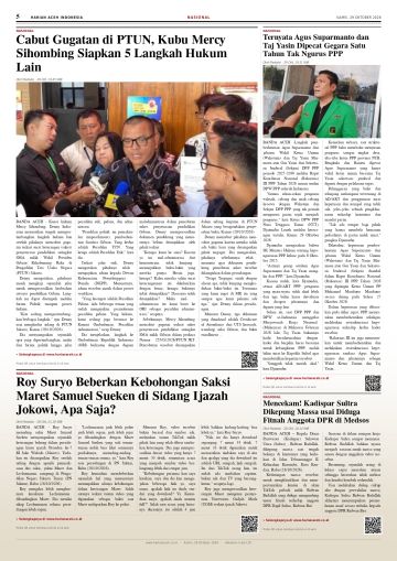 Halaman 5 Harian Aceh Indonesia edisi Kamis, 29 Oktober 2026