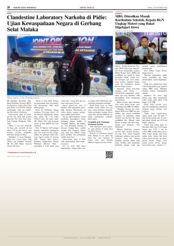 Halaman 26 Harian Aceh Indonesia edisi Kamis, 29 Oktober 2026