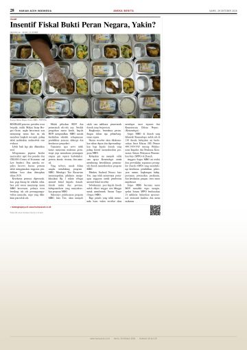 Halaman 28 Harian Aceh Indonesia edisi Kamis, 29 Oktober 2026