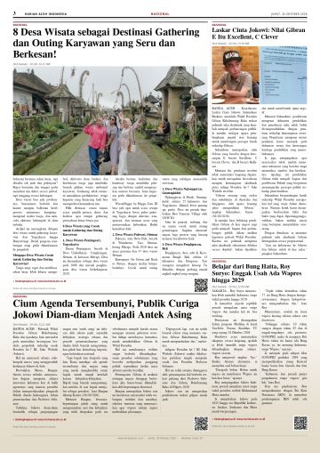 Halaman 3 Harian Aceh Indonesia edisi Jumat, 30 Oktober 2026