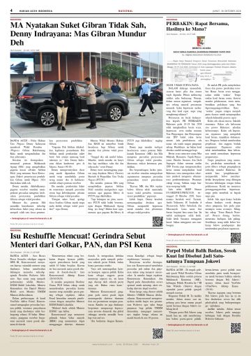 Halaman 4 Harian Aceh Indonesia edisi Jumat, 30 Oktober 2026