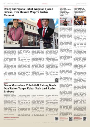 Halaman 8 Harian Aceh Indonesia edisi Jumat, 30 Oktober 2026