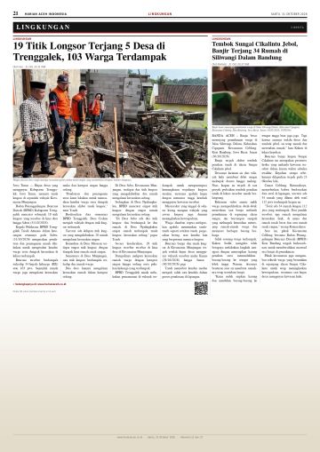 Halaman 21 Harian Aceh Indonesia edisi Sabtu, 31 Oktober 2026