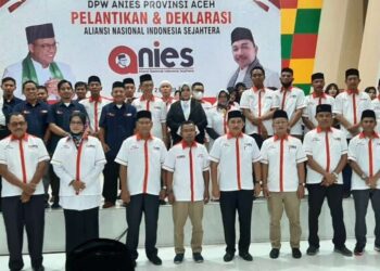 Deklarasi Relawan Anies dan Manies di Aceh untuk dukung Anies Baswedan jadi Presiden di Pilpres 2024, Kamis (21/4/2022). FOTO/Dok. Relawan ANIES