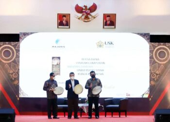 Universitas Syiah Kuala (USK) bekerjasama dengan PT. Majoris Asset Manajemen meluncurkan Reksadana Majoris Syariah Dana Lestari Universitas Syiah Kuala. FOTO/HAI/Hamdani