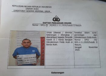 Polda Aceh Keluarkan DPO Kasus dugaan Penipuan dan Pengelapan