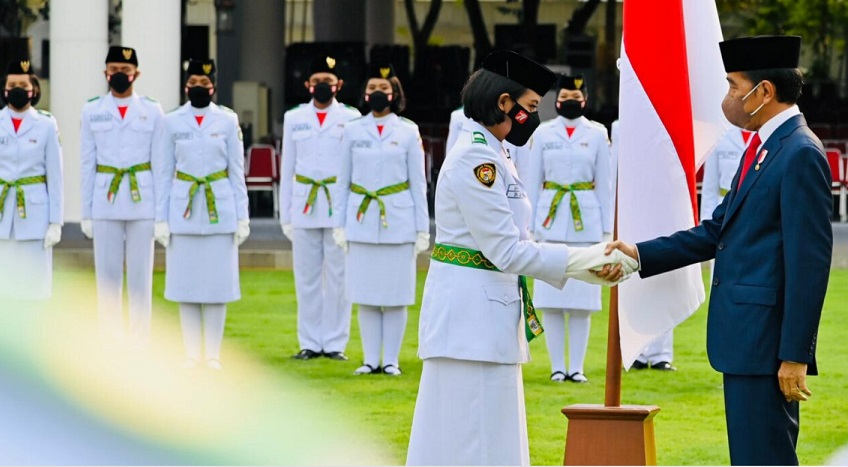 68 pelajar SMA menjadi anggota Pasukan Pengibar Bendara Pusaka (Paskibraka) Tahun 2022. FOTO/Net